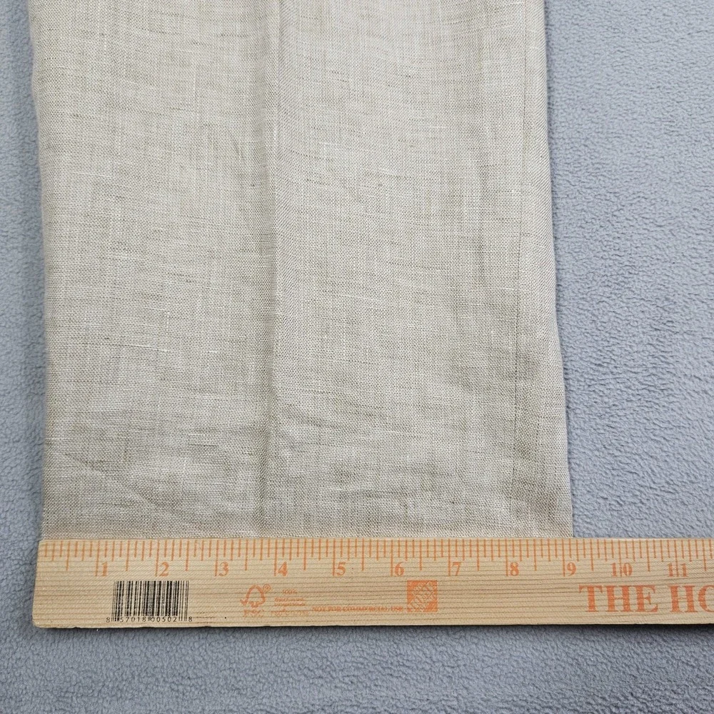 Murano Baird McNutt Linen Dress Pants Mens 44x30 Beige Zac Classic Fit Big Man